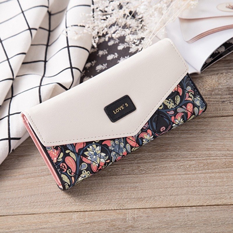 Long Flowered Wallet