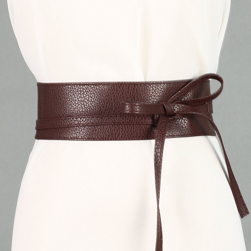 Wide Ribbon Bow Belt