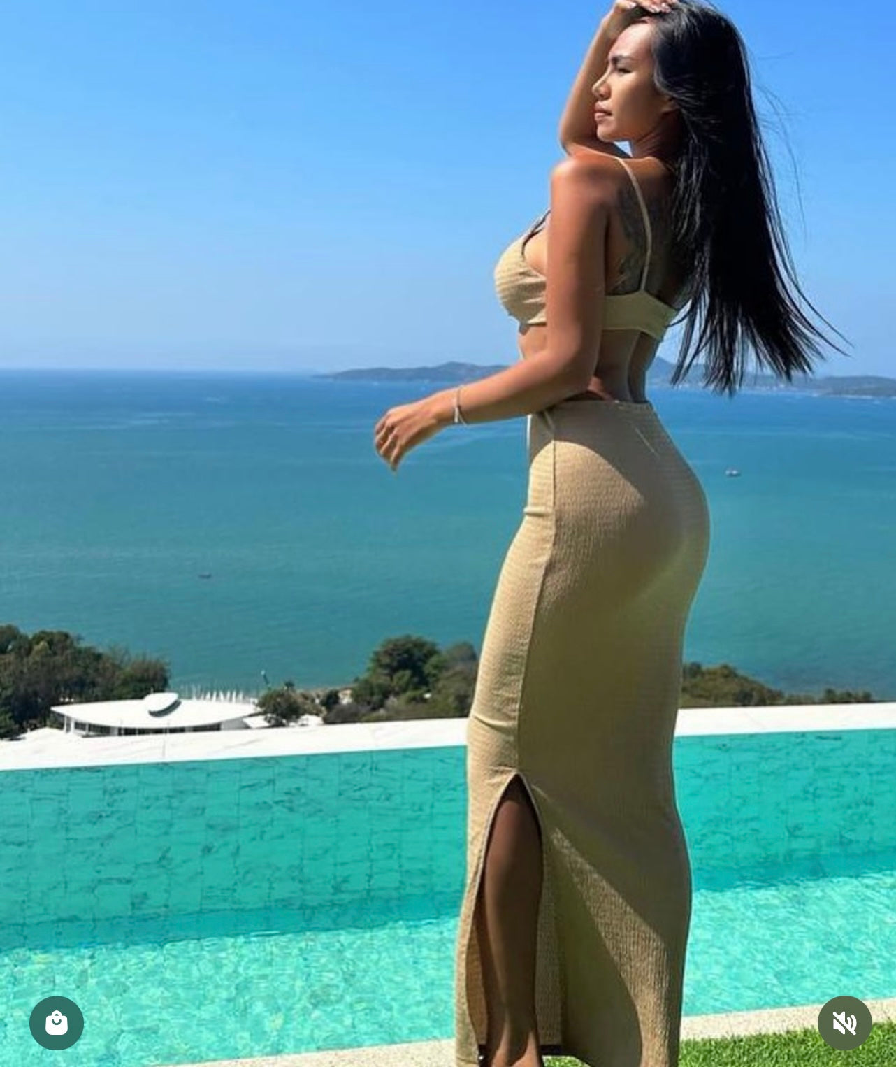 Strap Dress Tied At The Waist