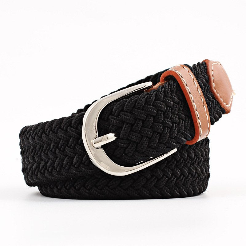 Canvas Elastic Belt Woven