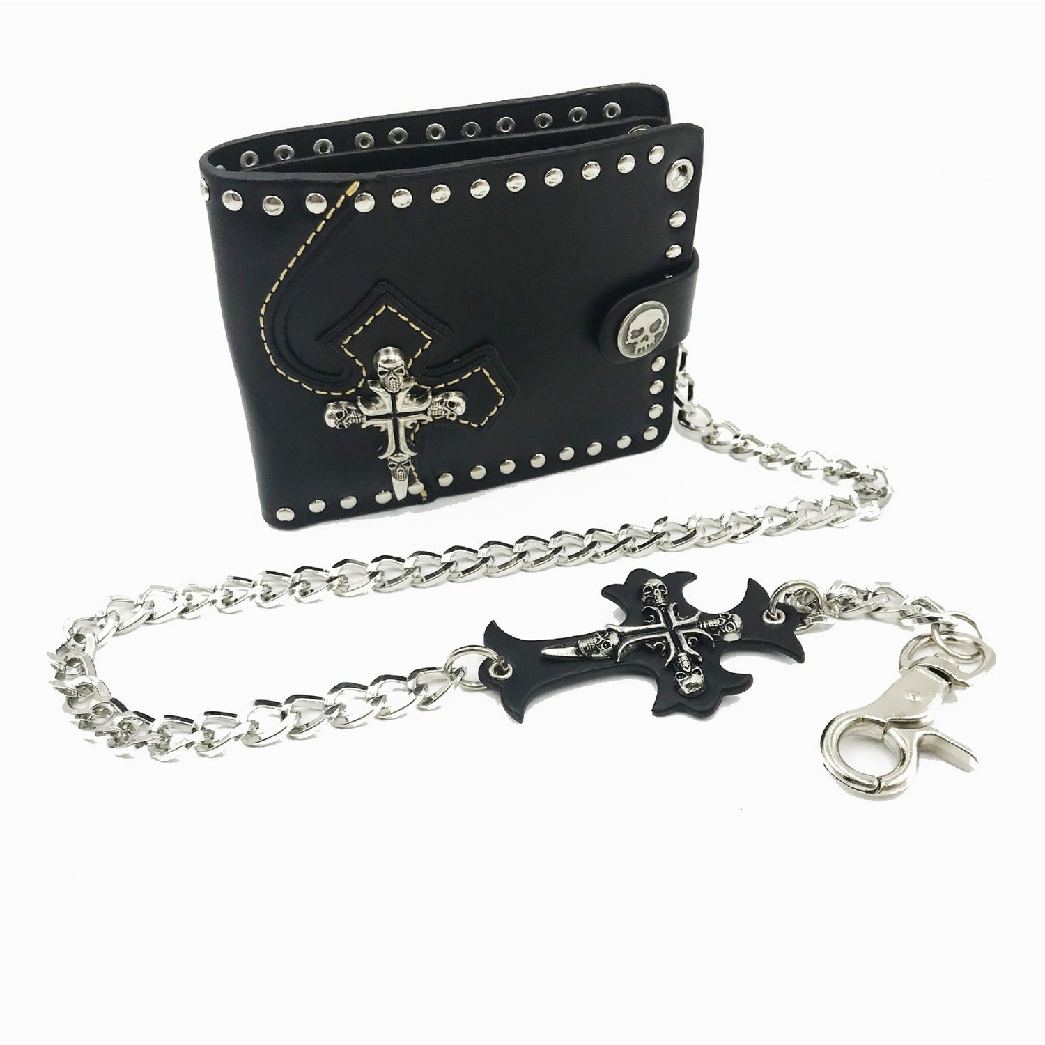 Gothic Knitted Skull Wallet