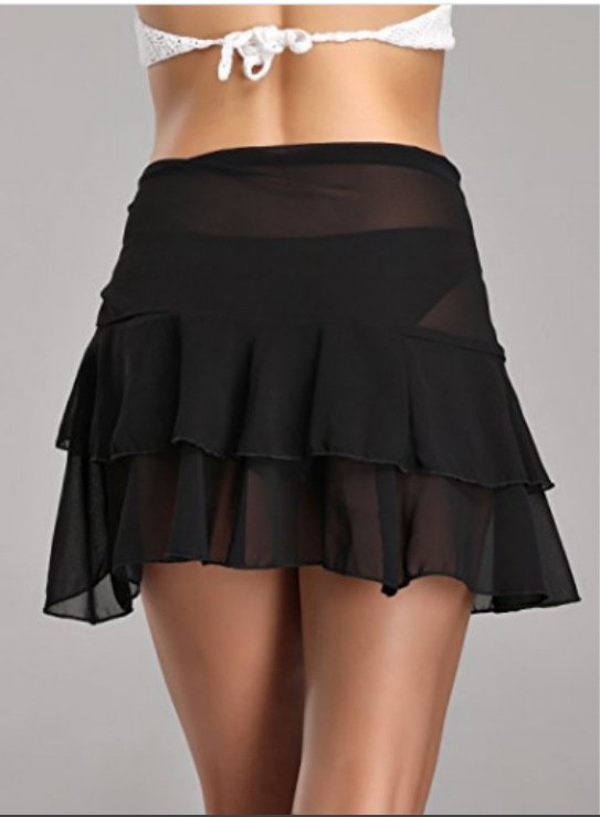 Short Chiffon Hip Skirt