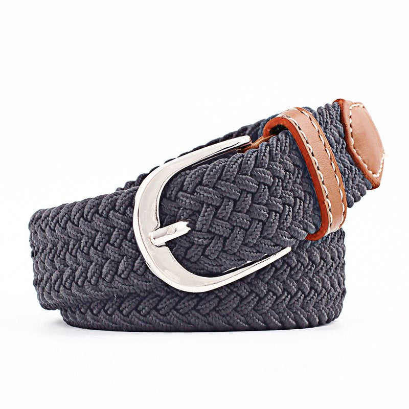 Ladies Pin Buckle Canvas Belt