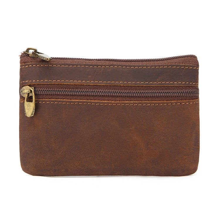 Leather Wallet With Zipper