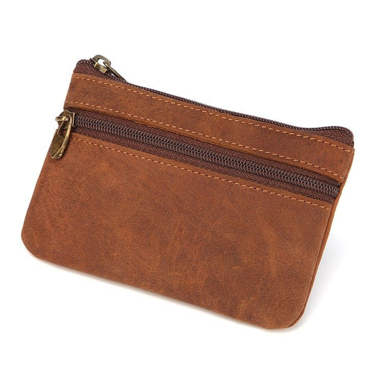 Leather Wallet With Zipper