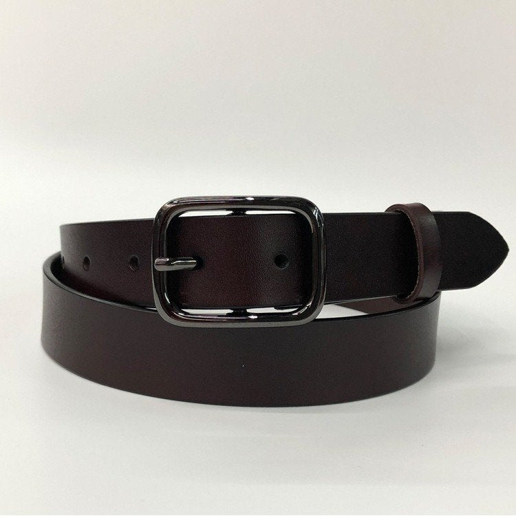 Leather Belt With Fashion Buckle