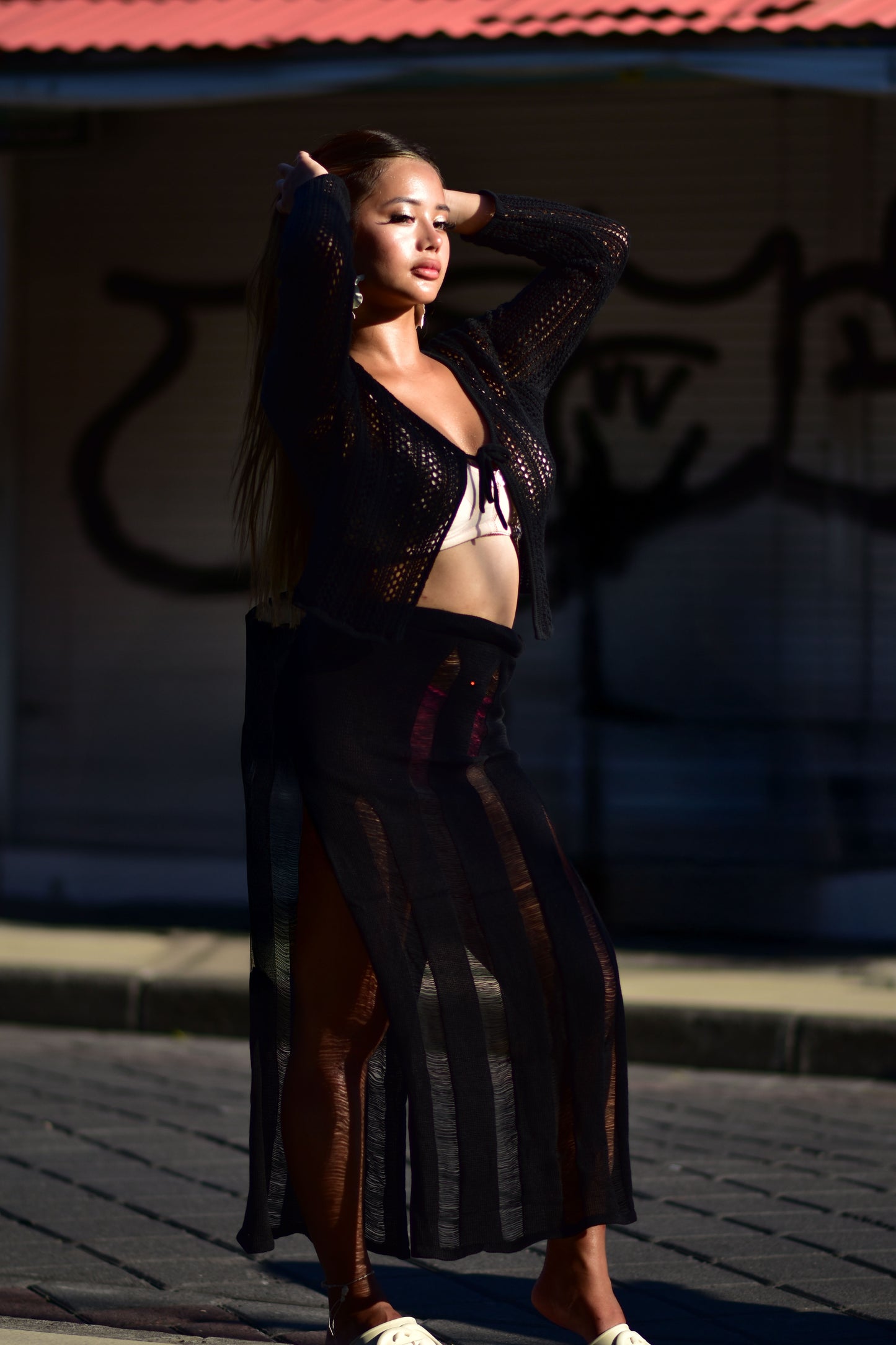 On top of the Wall with Chelsea Long Skirt Set