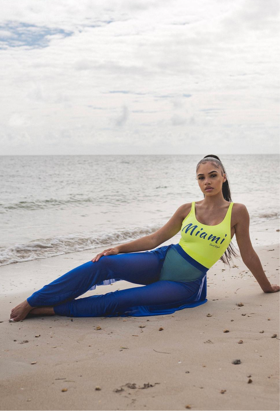 Thalia Mesh Coverup Pant