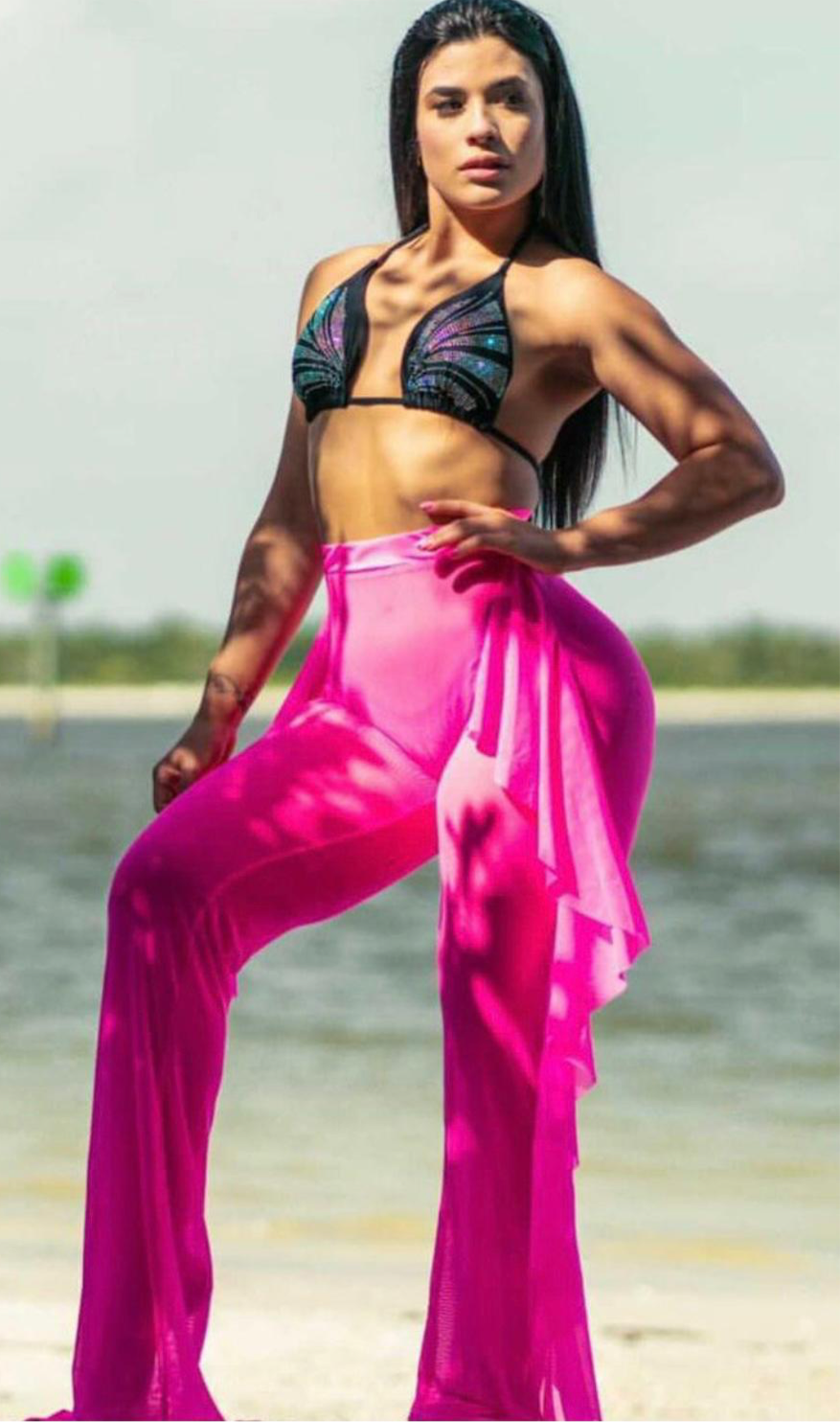 Thalia Mesh Coverup Pant