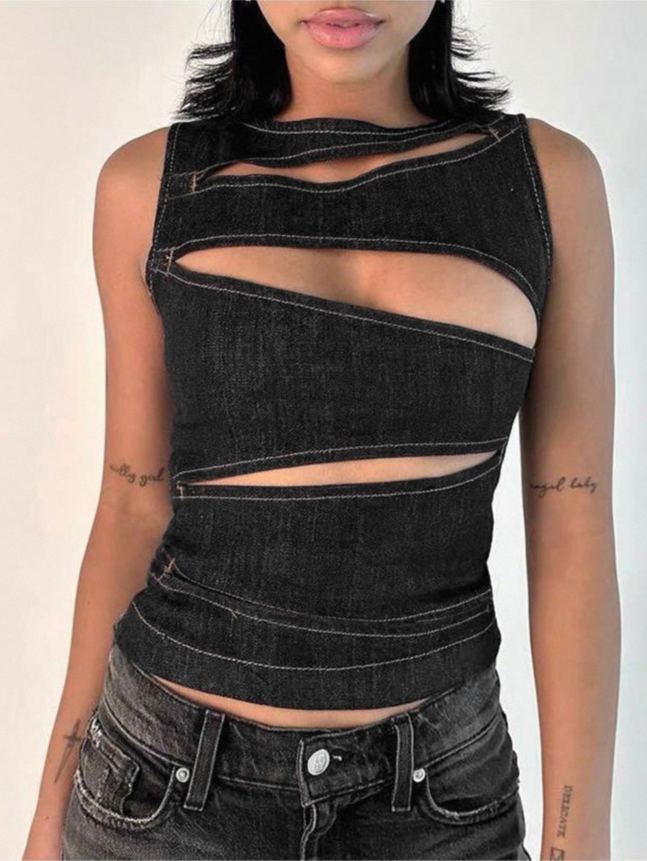 UCVOGUE sexy hollow vest top