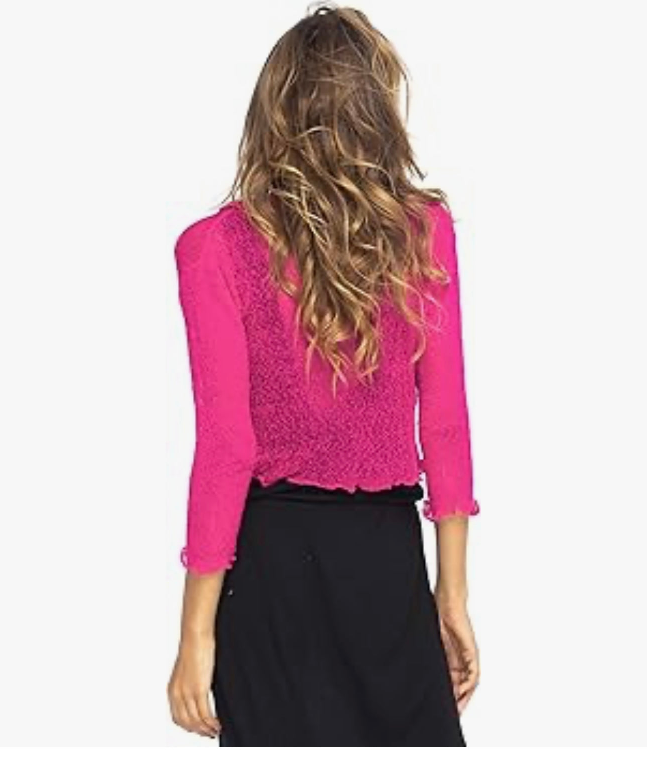 UCVOGUE sheer knit top # 2