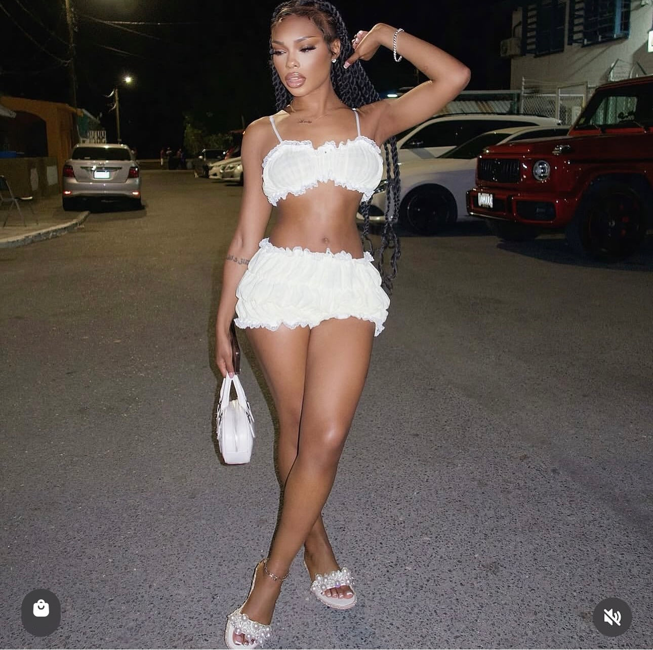 Leila short skirt set