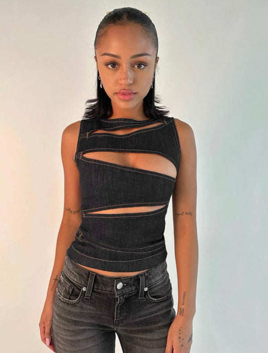 UCVOGUE sexy hollow vest top