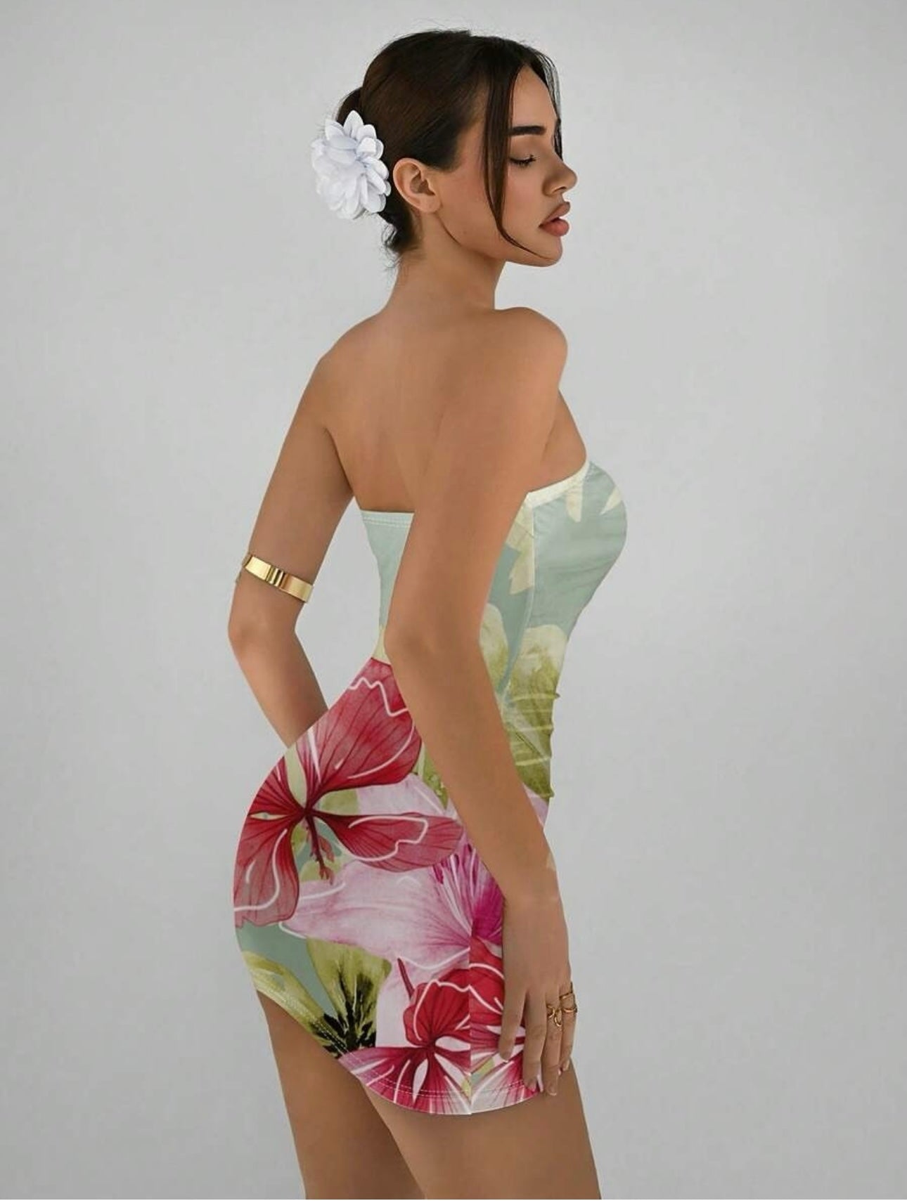 Flor strapless mini dress