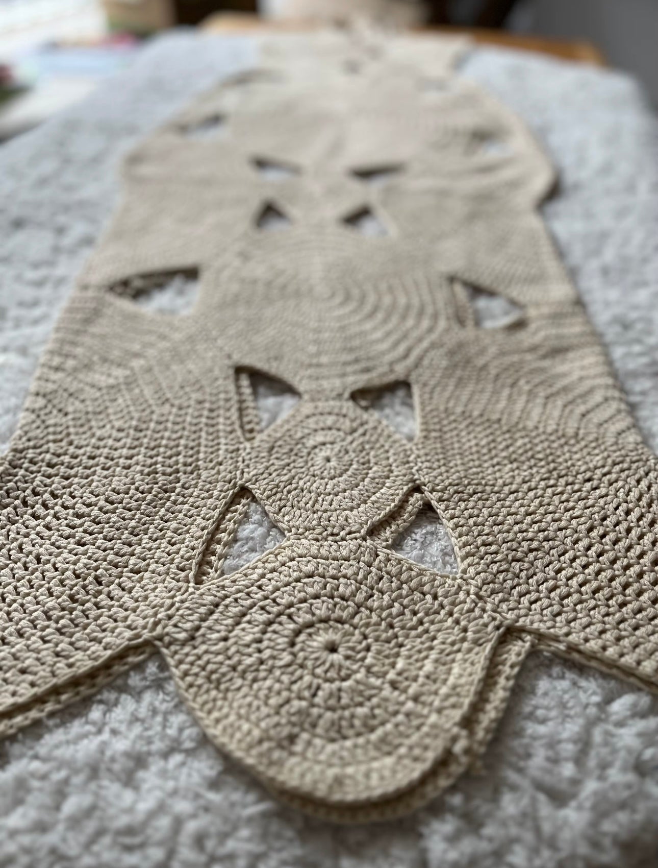 UCVOGUE floral paisley crochet Maxi dress