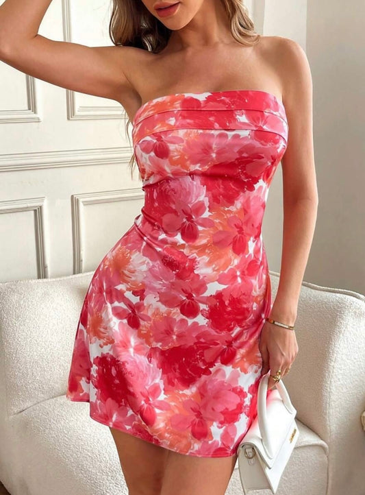 UCVOGUE tube mini dress