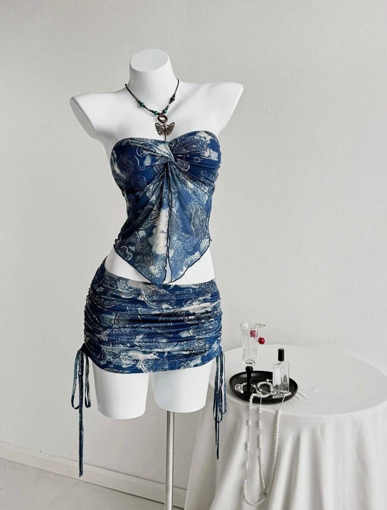 UCVOGUE skirt short set