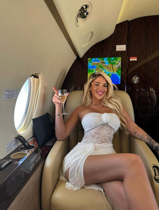 Stay white with sexy lace dress