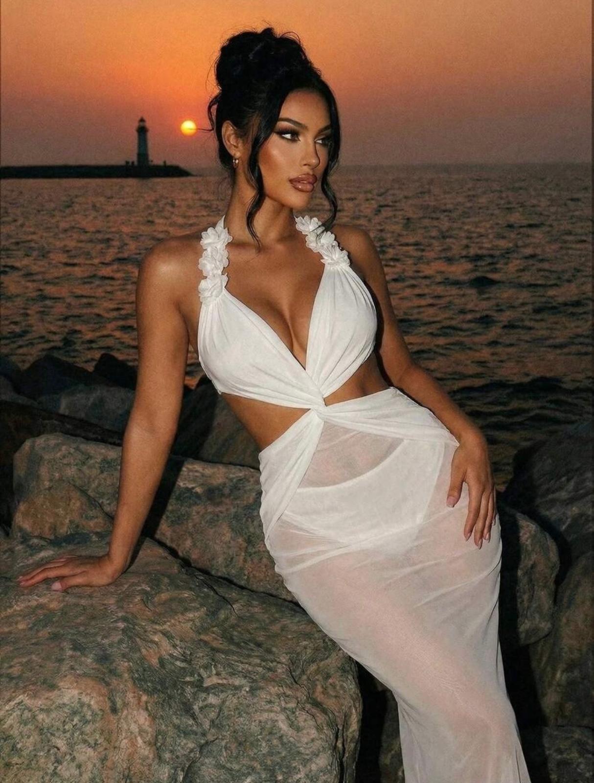 UCVOGUE coverup maxi dress