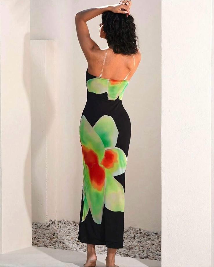 Honolulu strapless Maxi dress