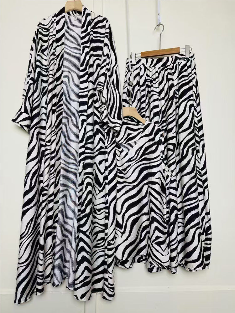 Anastasia zebra long Caftan
