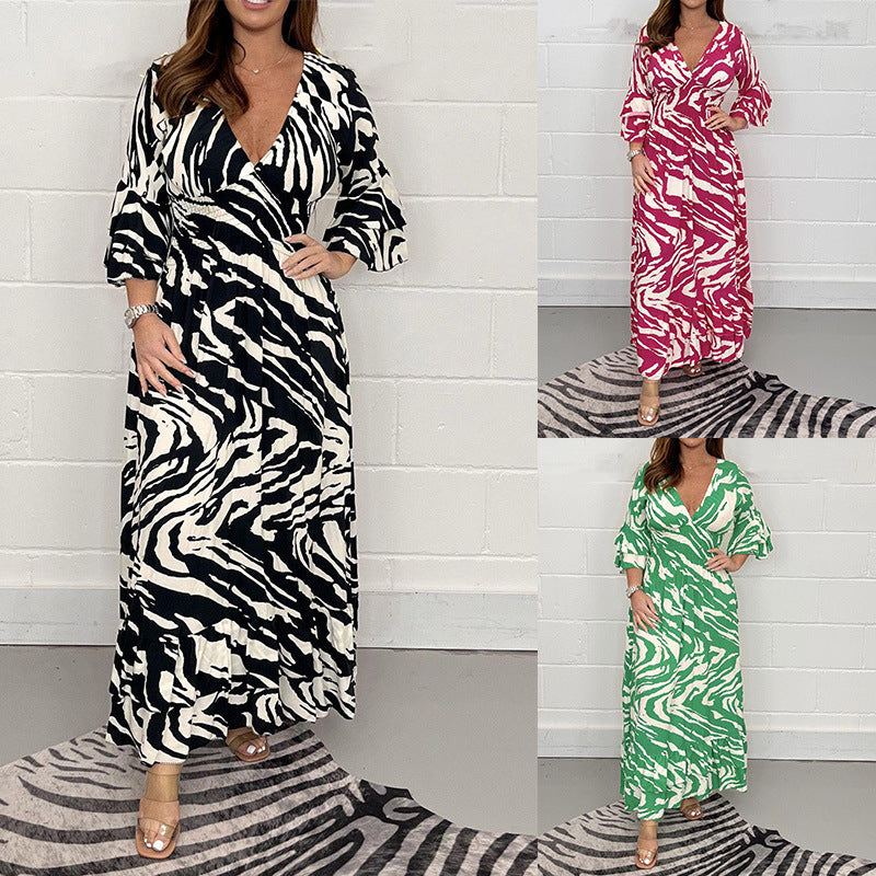 Anastasia zebra long Caftan