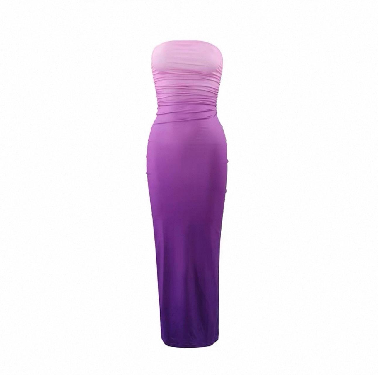 UCVOGUE mesh sexy Maxi dress