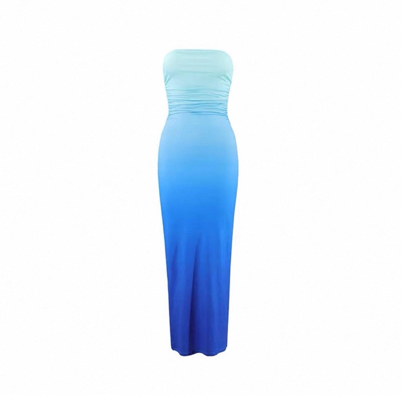UCVOGUE mesh sexy Maxi dress