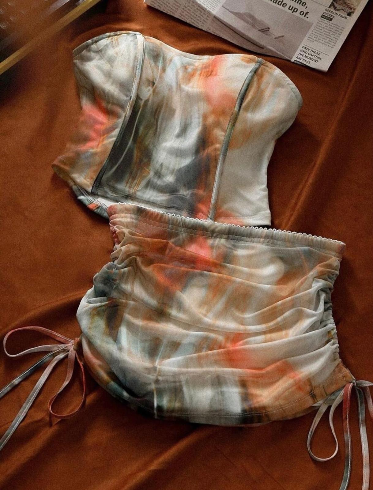 Floppy Tie-dye skirt set