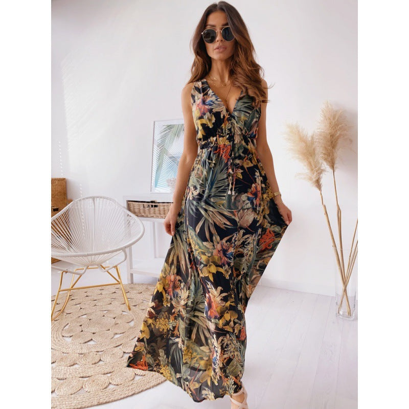 India Maxi dress print
