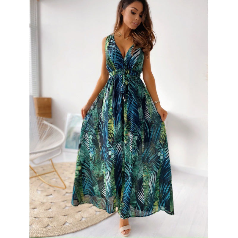 India Maxi dress print
