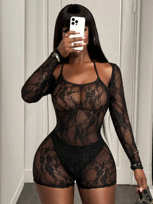 Silvia lace coverup