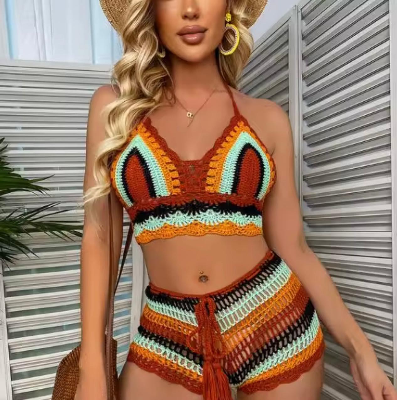 Britney Crochet Short Set