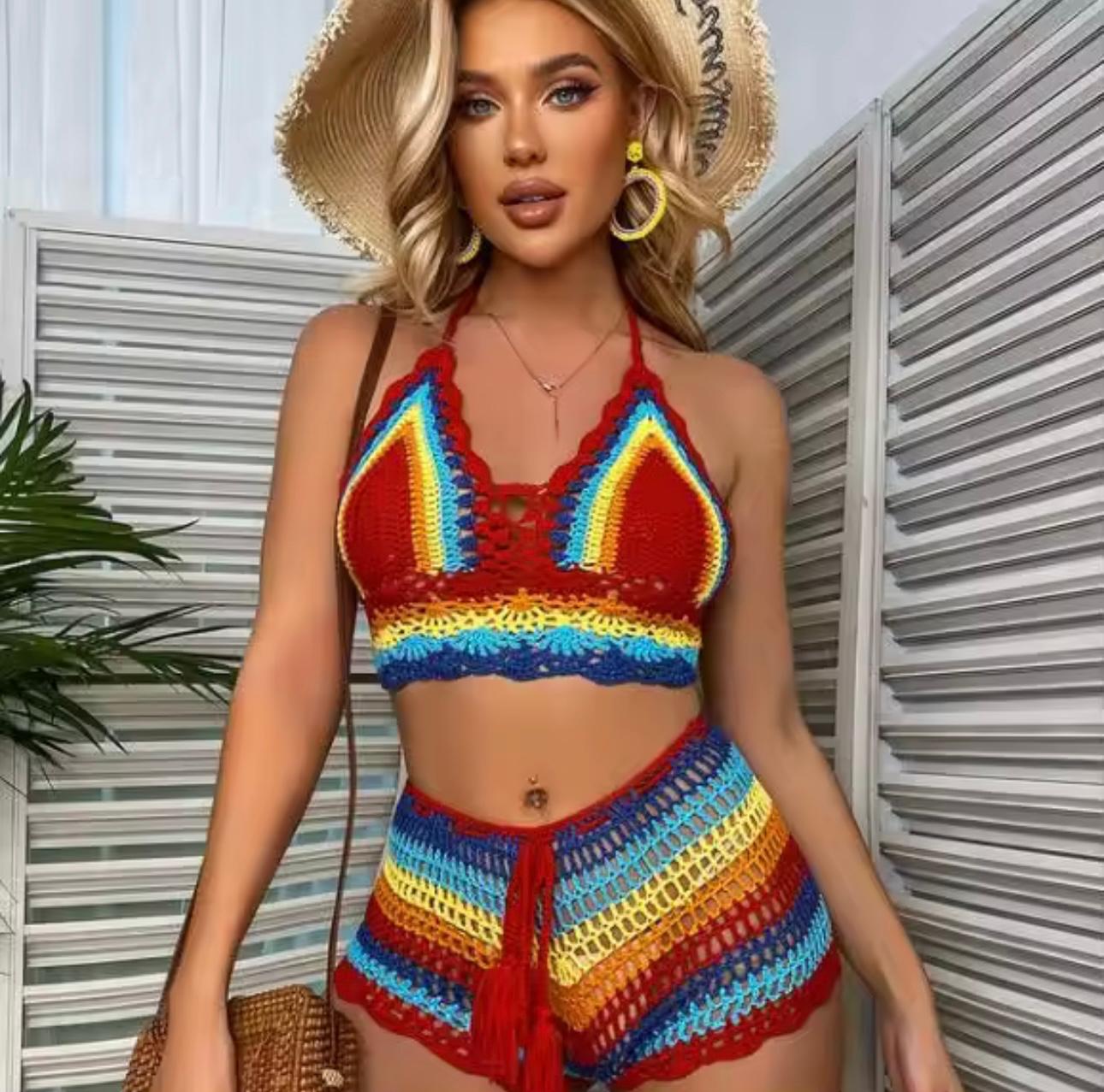 Britney Crochet Short Set