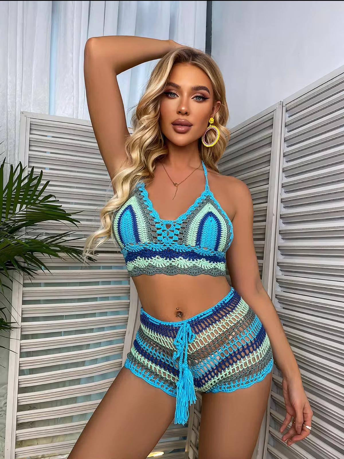 Britney Crochet Short Set