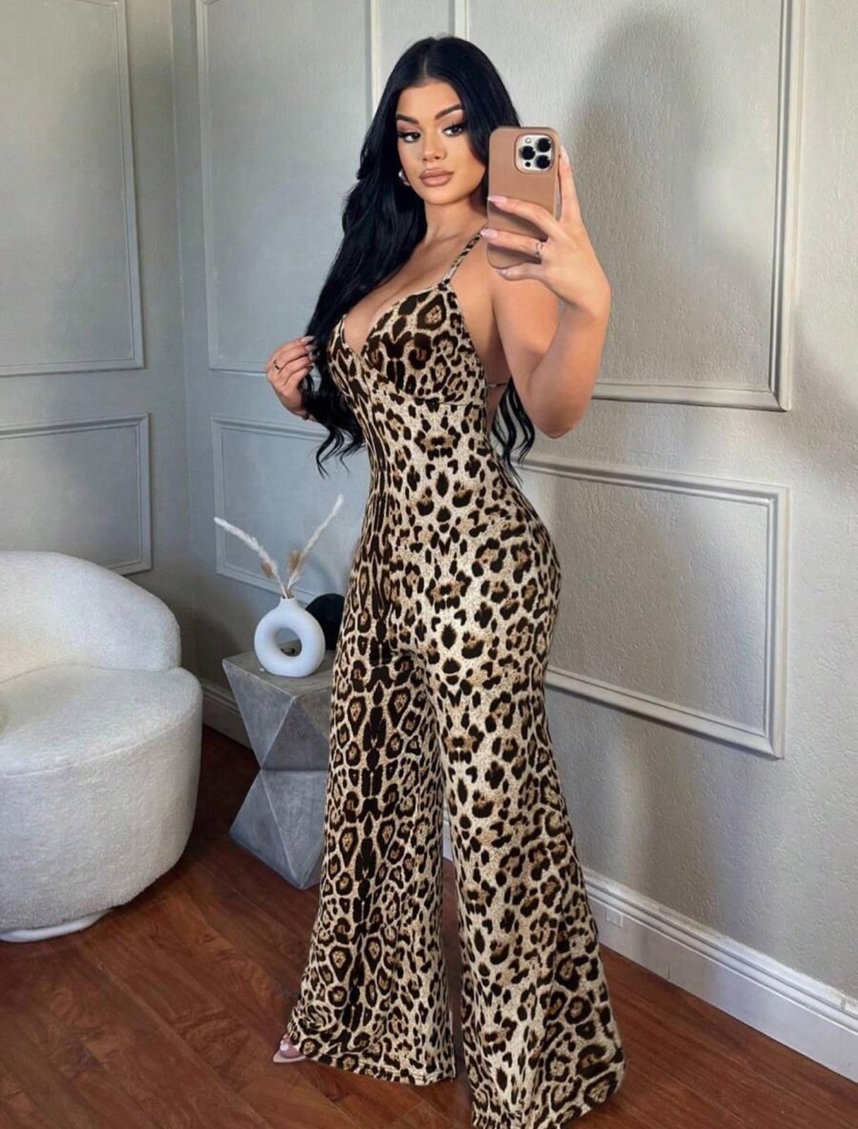 UCVOGUE V- Neck Jumpsuit