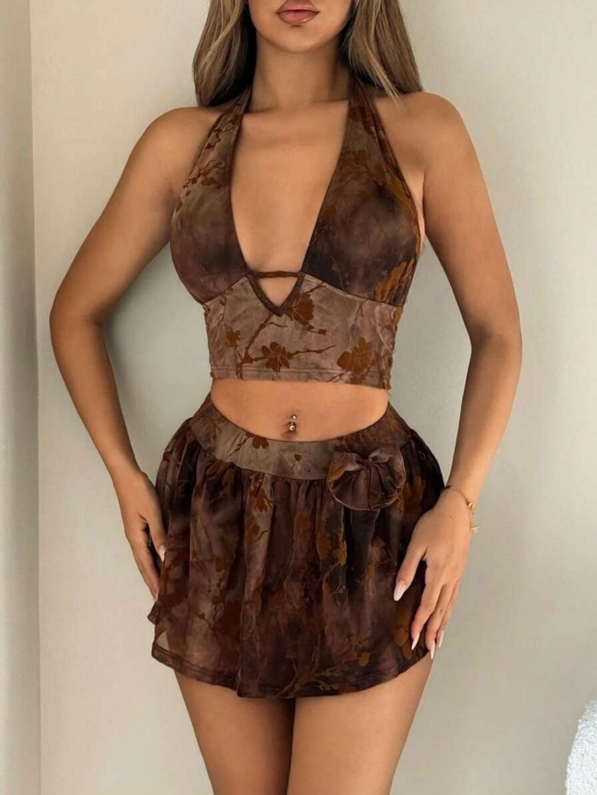 UCVOGUE top and skirt set