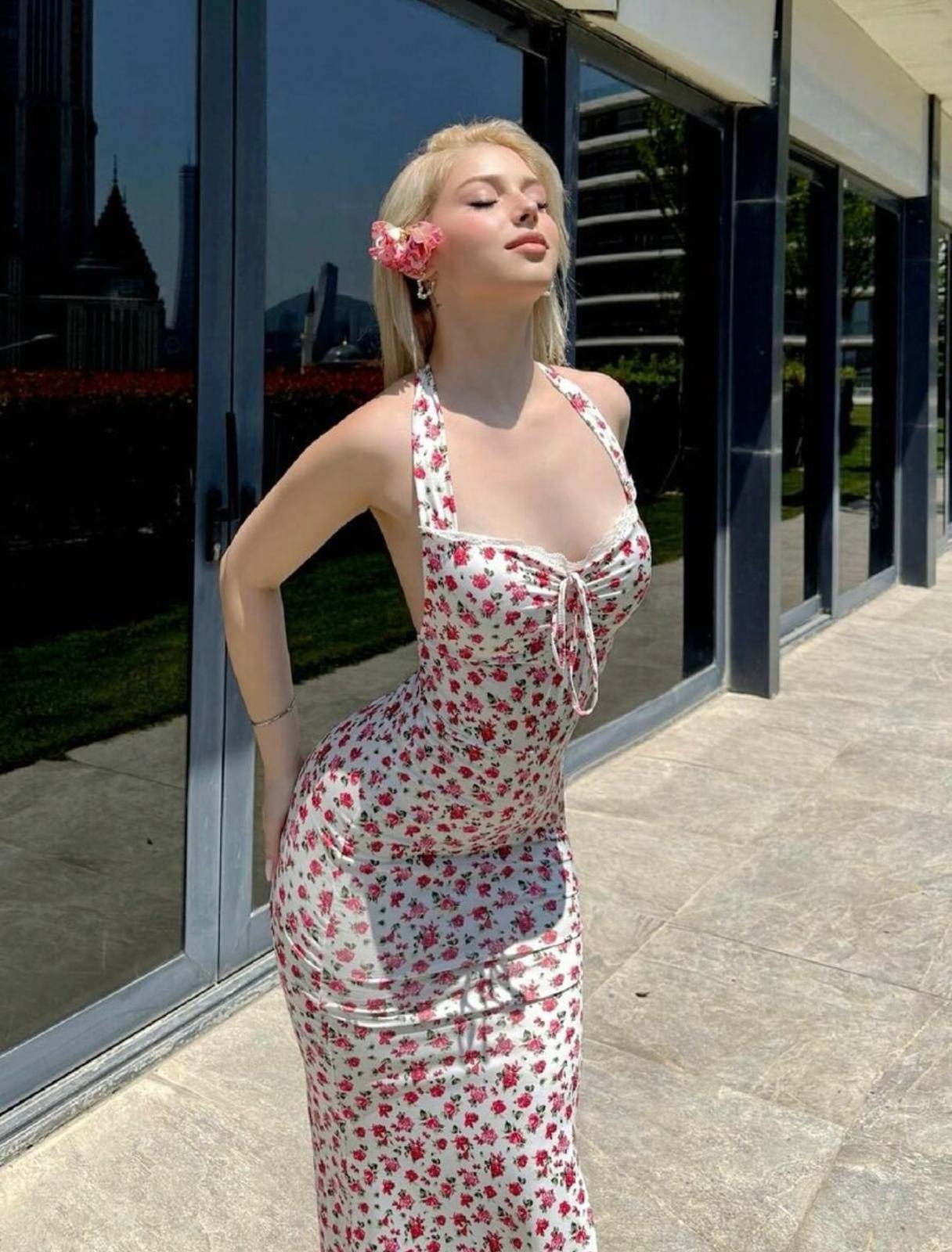 UCVOGUE sexy Maxi dress