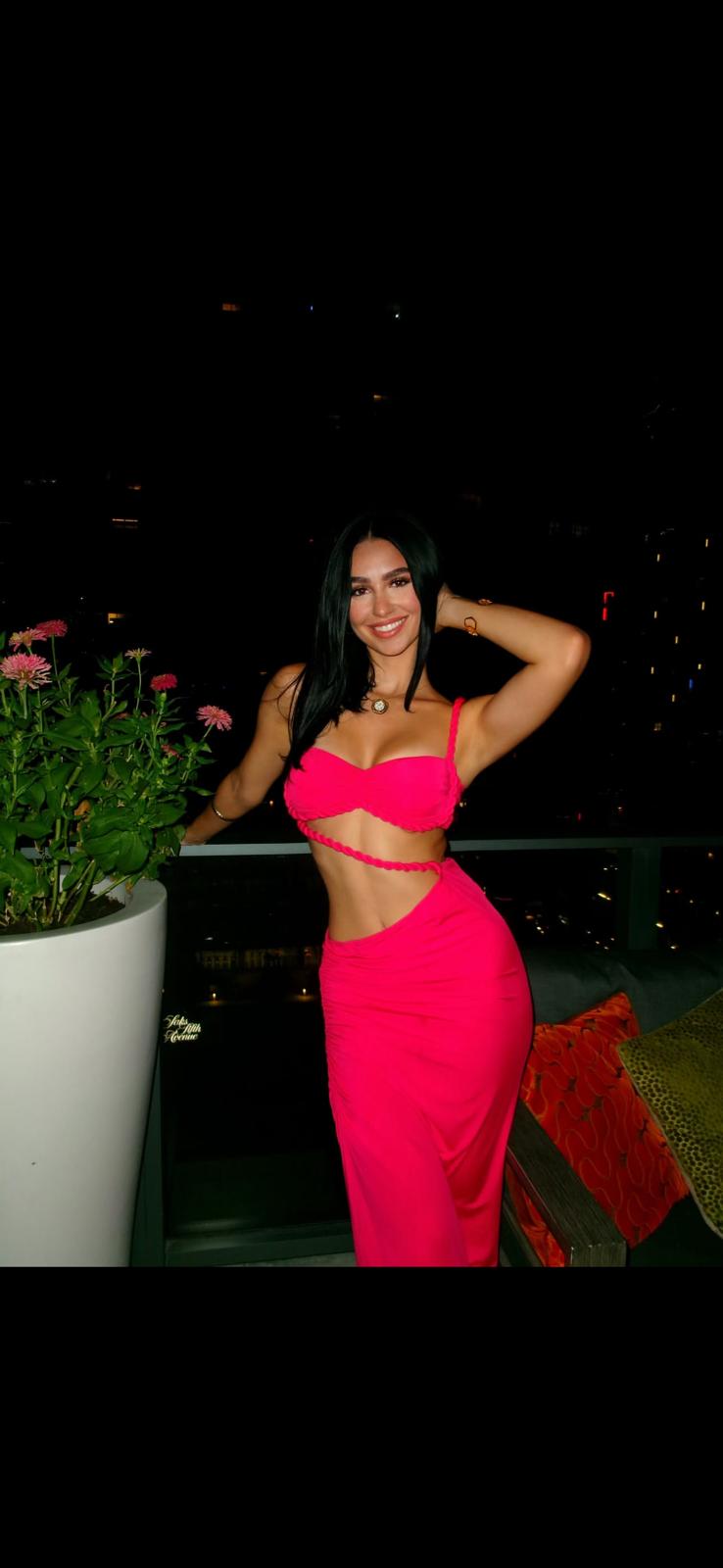 UCVOGUE Fuschia new Maxi skirt & Long dress