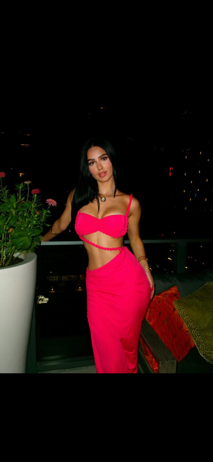 UCVOGUE Fuschia new Maxi skirt & Long dress