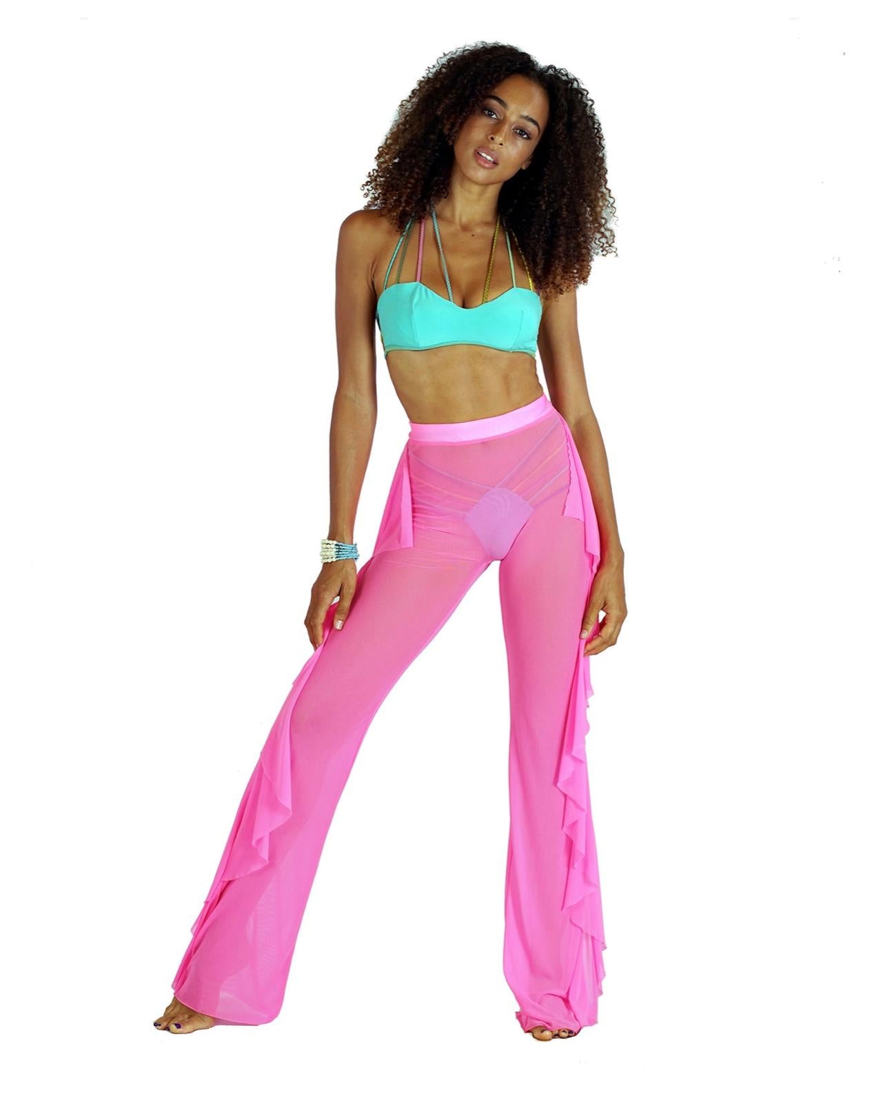 Thalia Mesh Coverup Pant