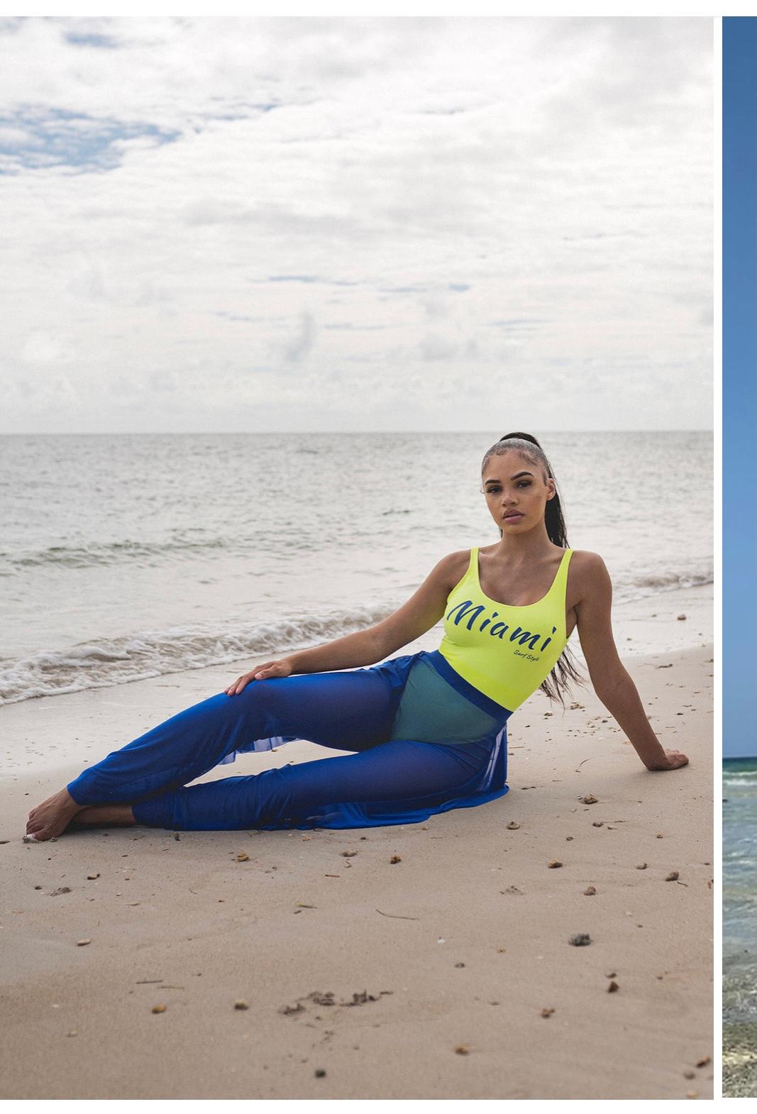 Thalia Mesh Coverup Pant