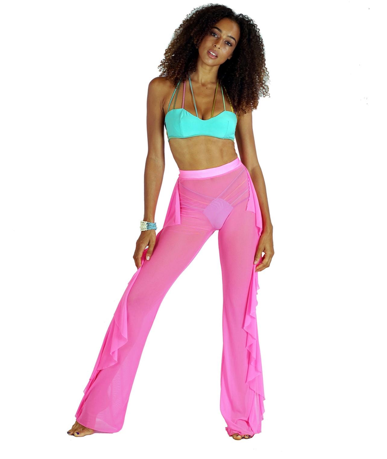 Thalia Mesh Coverup Pant
