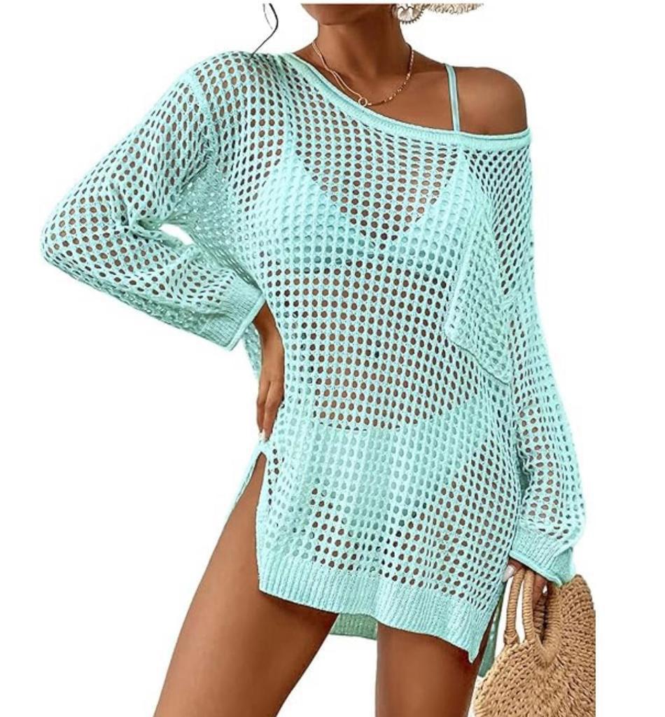 Aloha knitting coverup