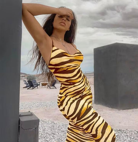 UCVOGUE naoko print Maxi dress