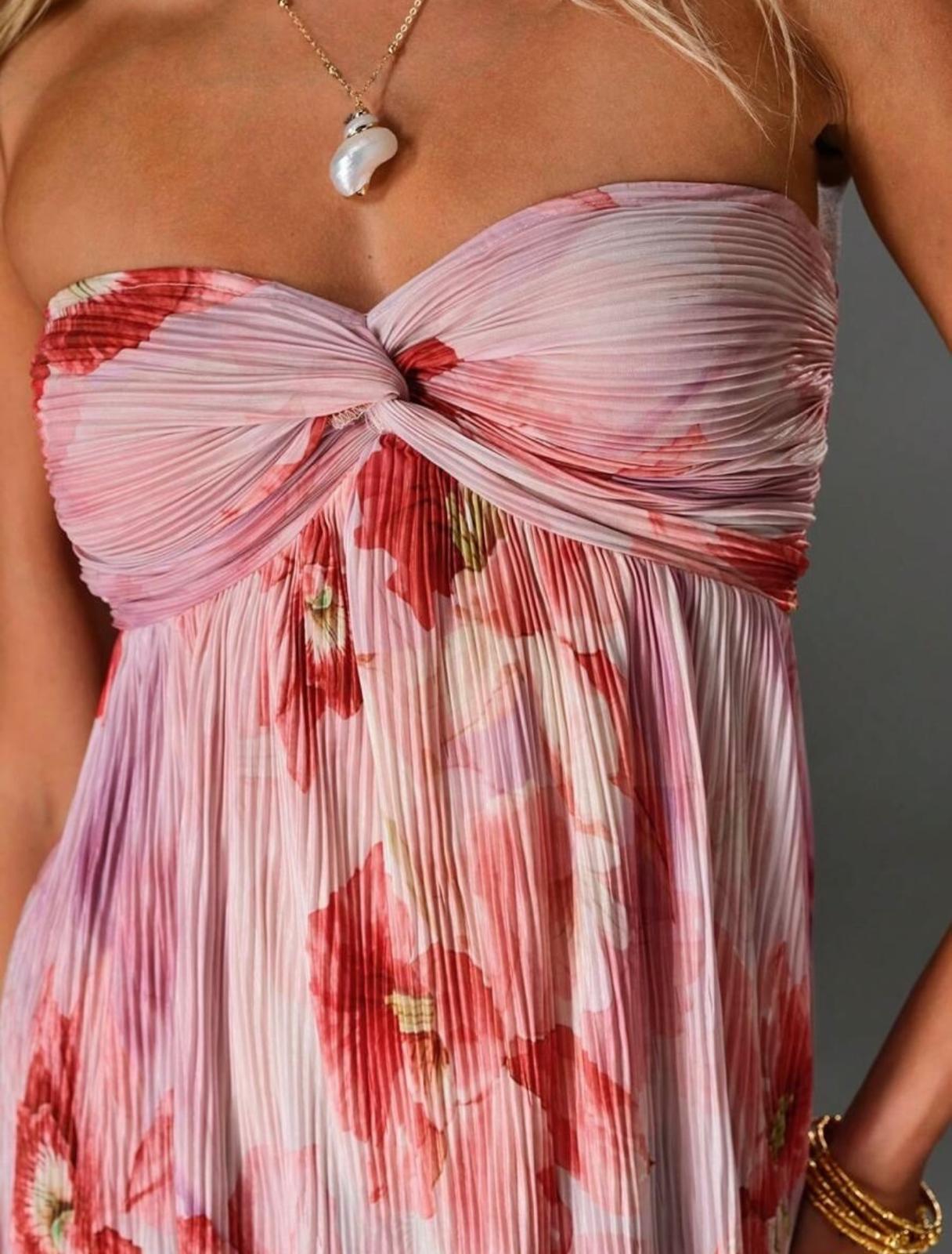 UCVOGUE Atenea rose mini Dress