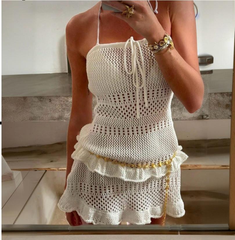 UCVOGUE knitting Short dress