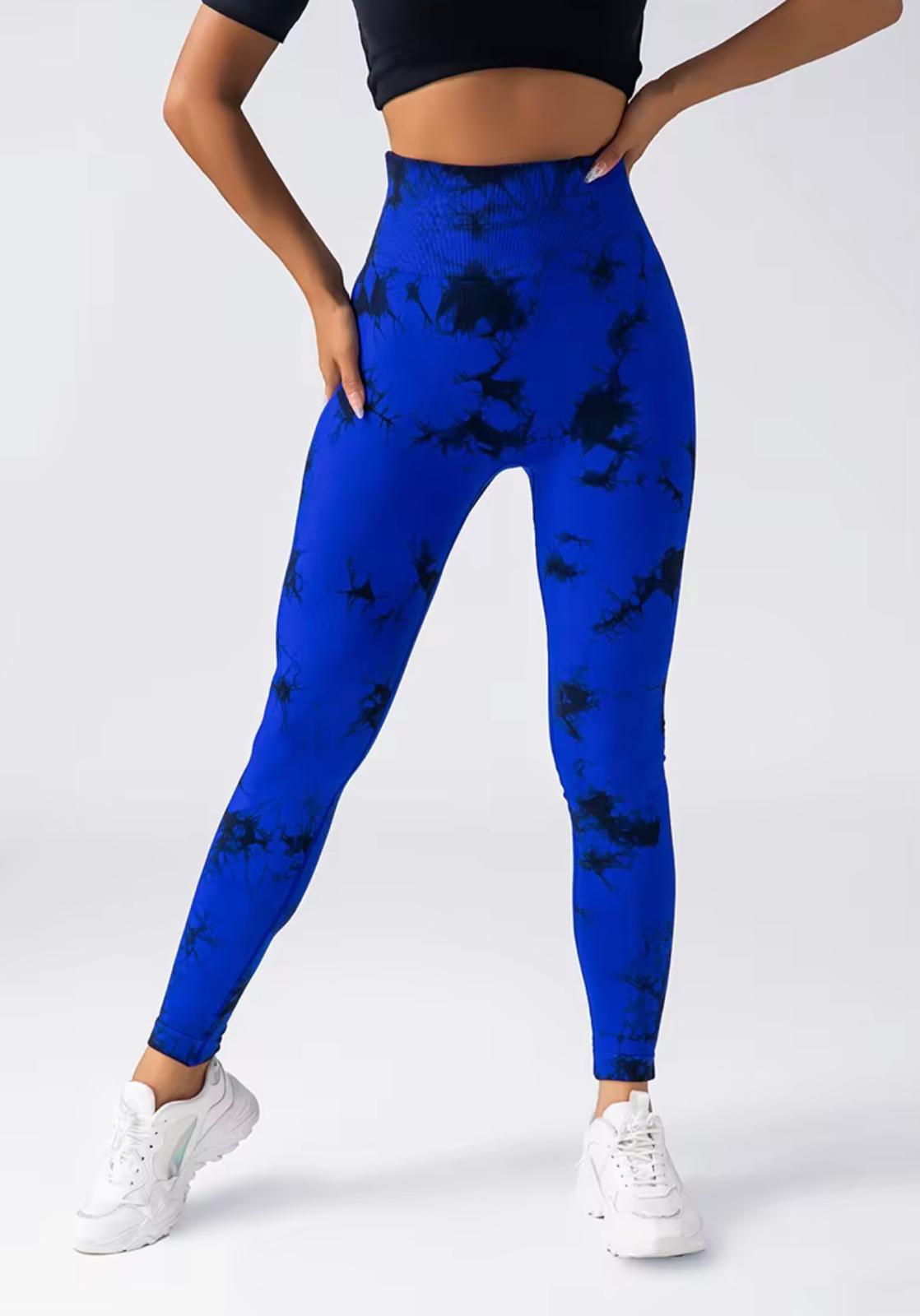 UCVOGUE Tye -die woman’s workout leggings sport fitness