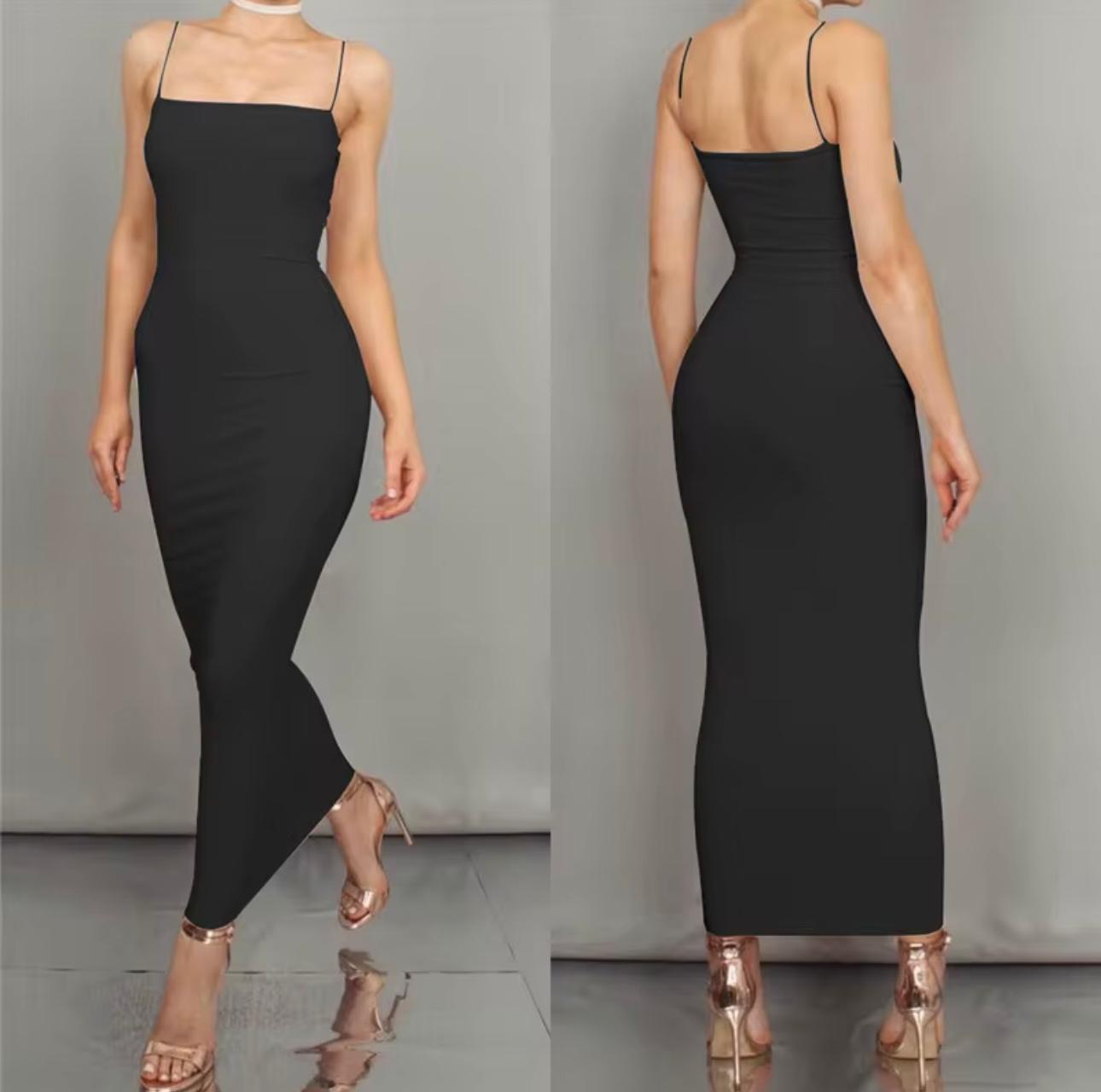 UCVOGUE Spaghetti straps Rayon spandex Maxi dress