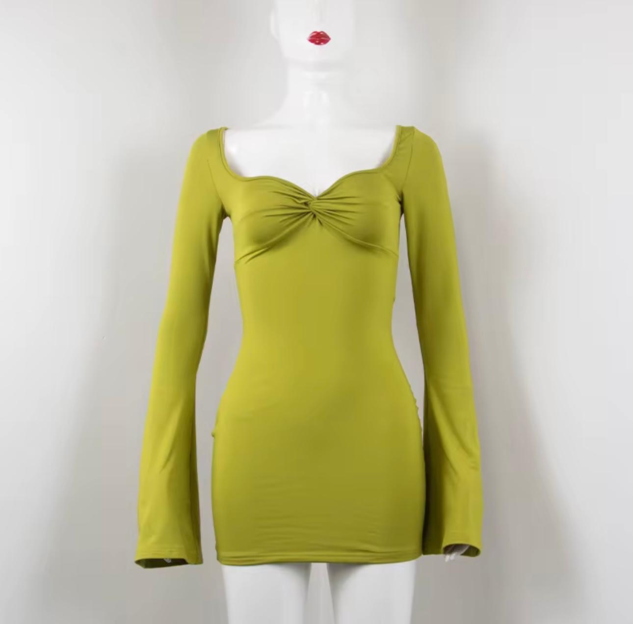 UCVOGUE solid mini dress